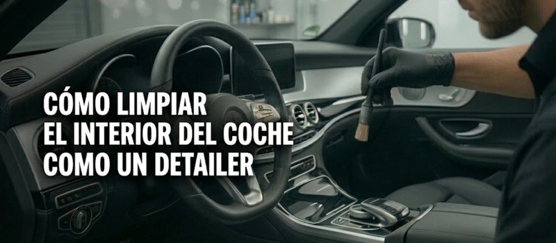 Cómo limpiar el interior del coche como un detailer