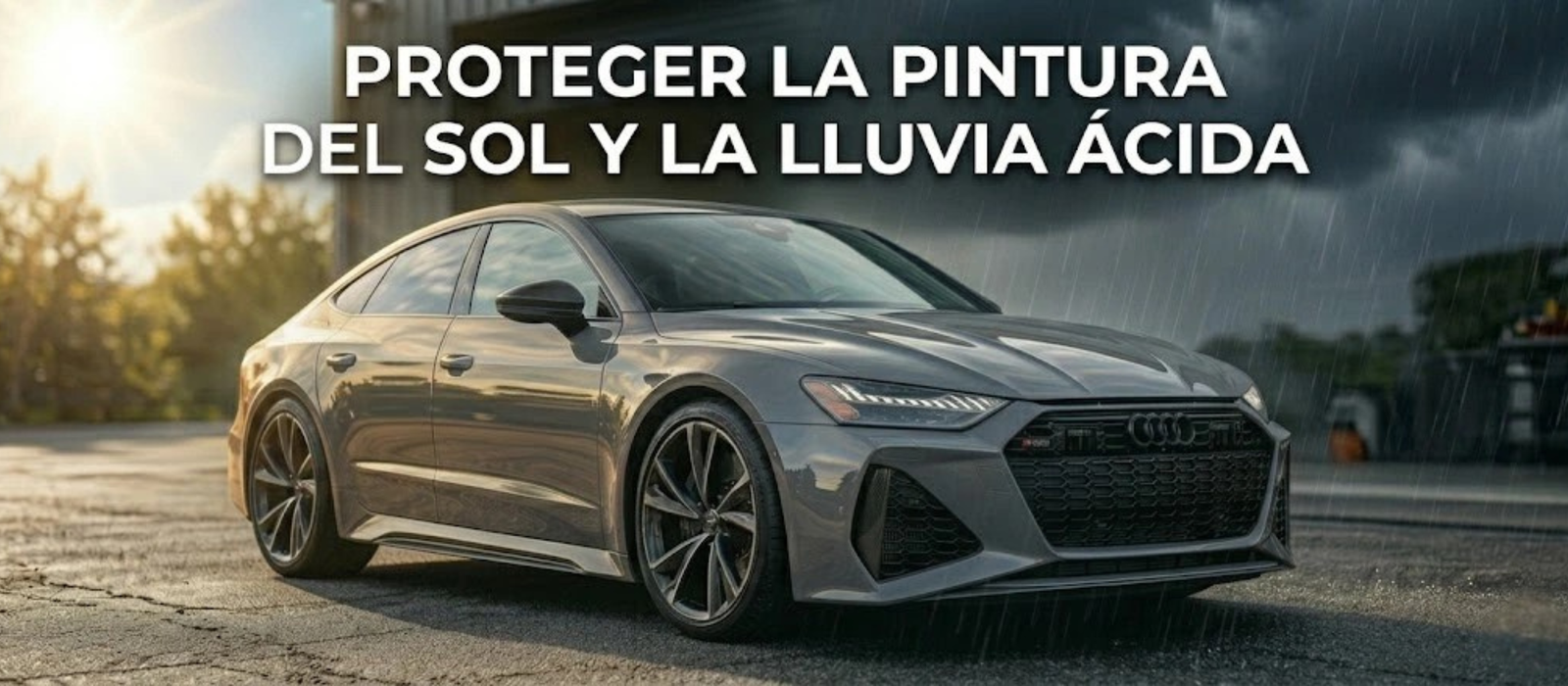 Proteger la pintura del sol y la lluvia ácida