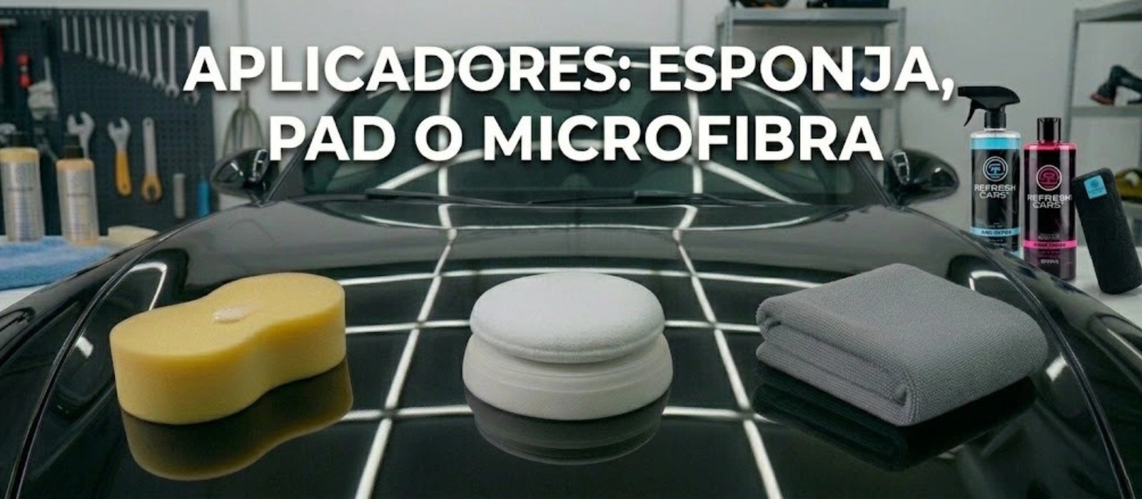 Aplicadores: esponja, pad o microfibra