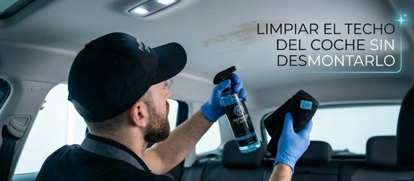 Limpiar el techo del coche sin desmontarlo