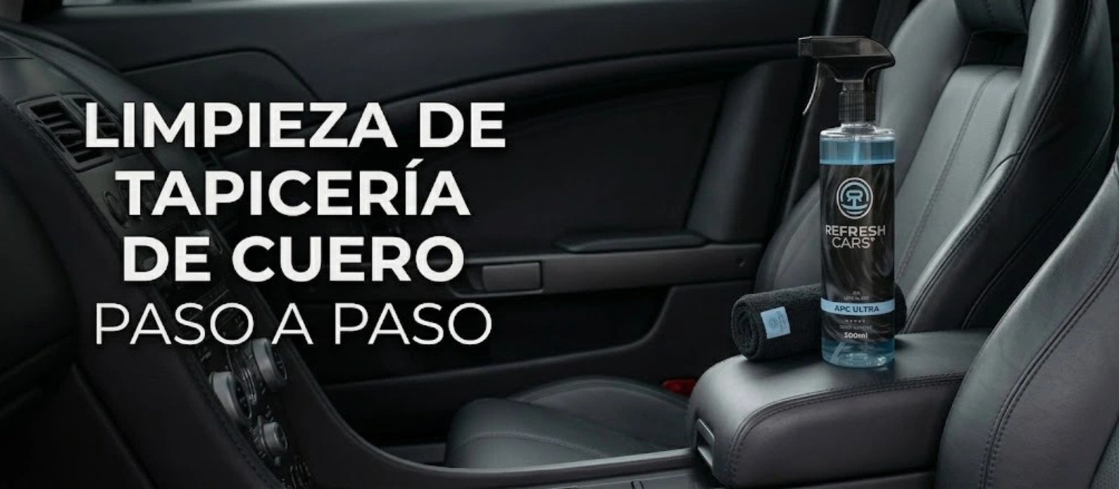 Limpieza de tapicería de cuero paso a paso