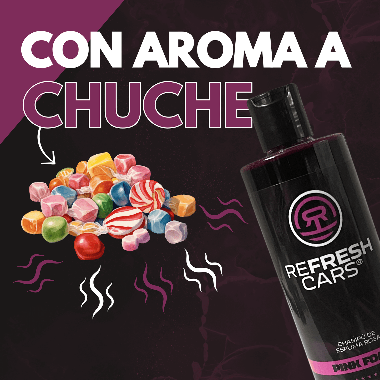 Champú de Espuma Rosa
