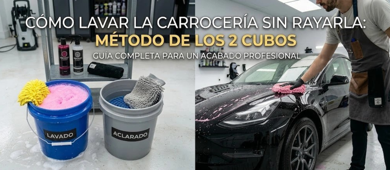 Cómo lavar la carrocería sin rayarla: método de los 2 cubos