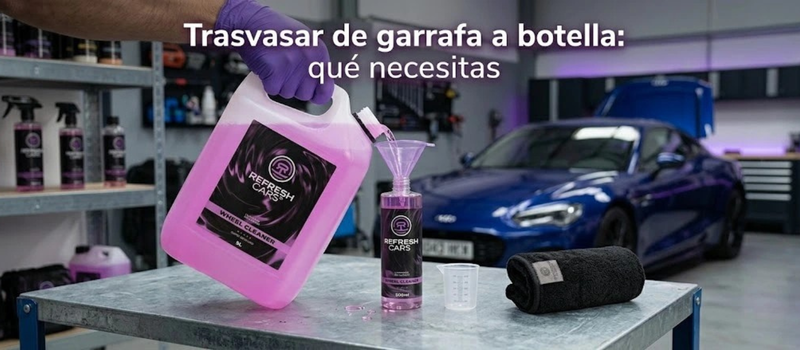 Trasvasar de garrafa a botella: qué necesitas
