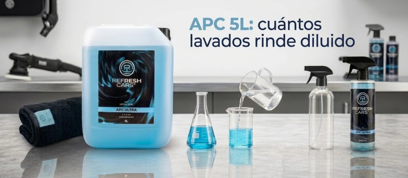 APC 5L: cuántos lavados rinde diluido