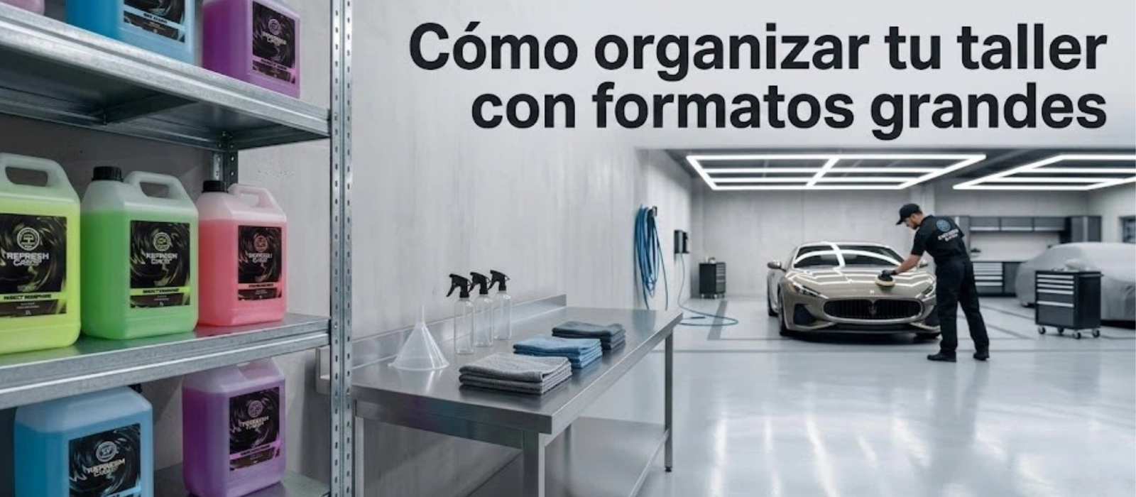 Cómo organizar tu taller con formatos grandes