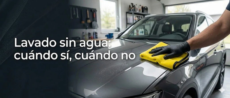 Lavado sin agua: cuándo sí, cuándo no