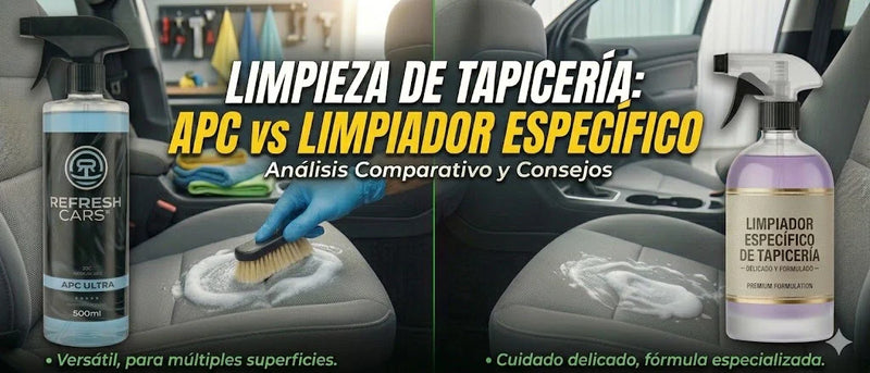 Limpieza de tapicería: APC vs limpiador específico