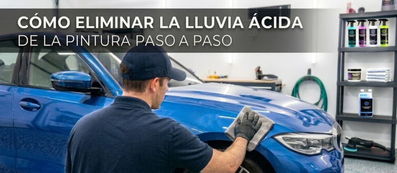 Cómo eliminar la lluvia ácida de la pintura paso a paso