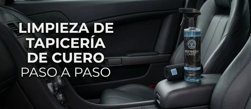 Limpieza de tapicería de cuero paso a paso
