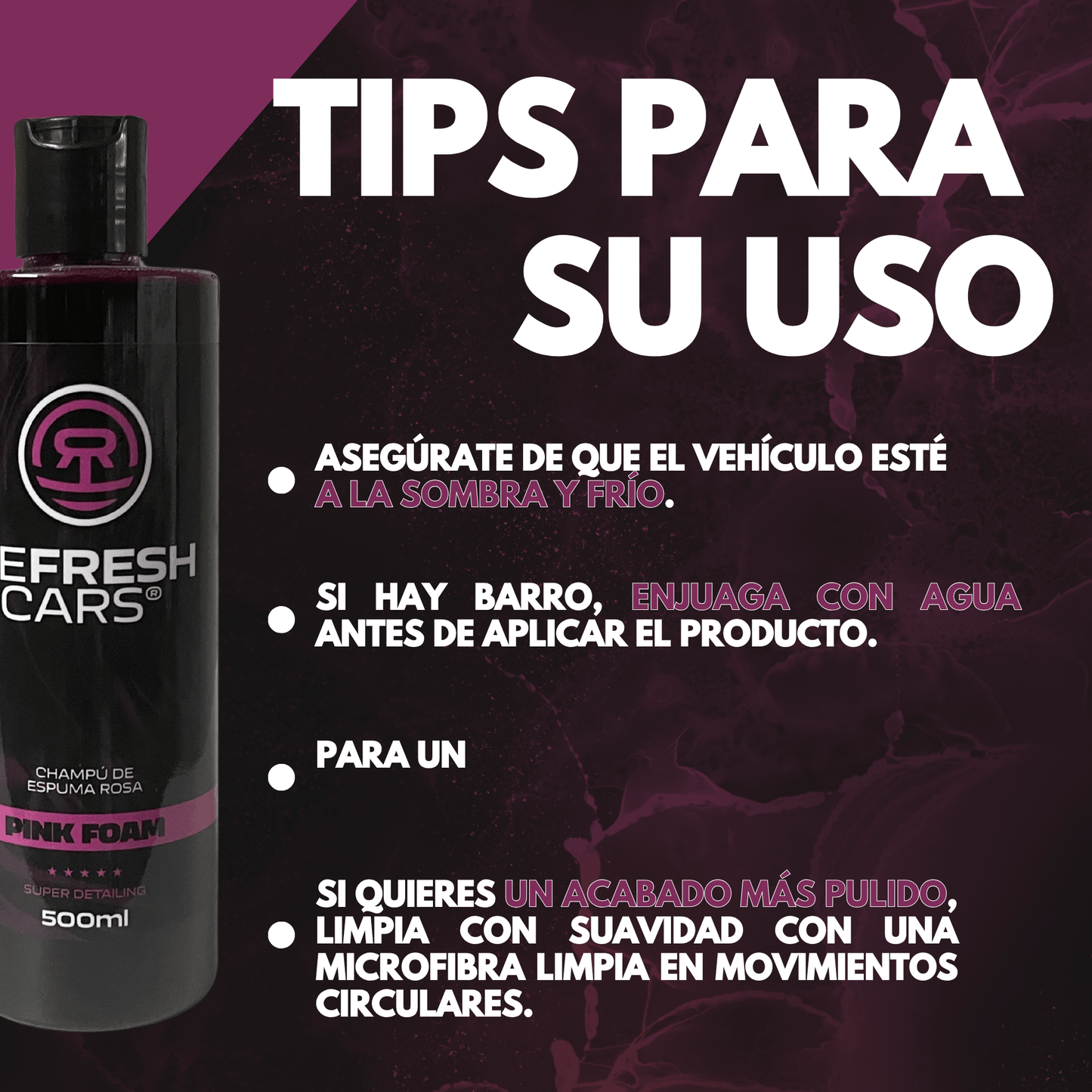 Champú de Espuma Rosa