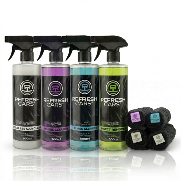 Pack exterior de productos de detailing para coche Refresh Cars